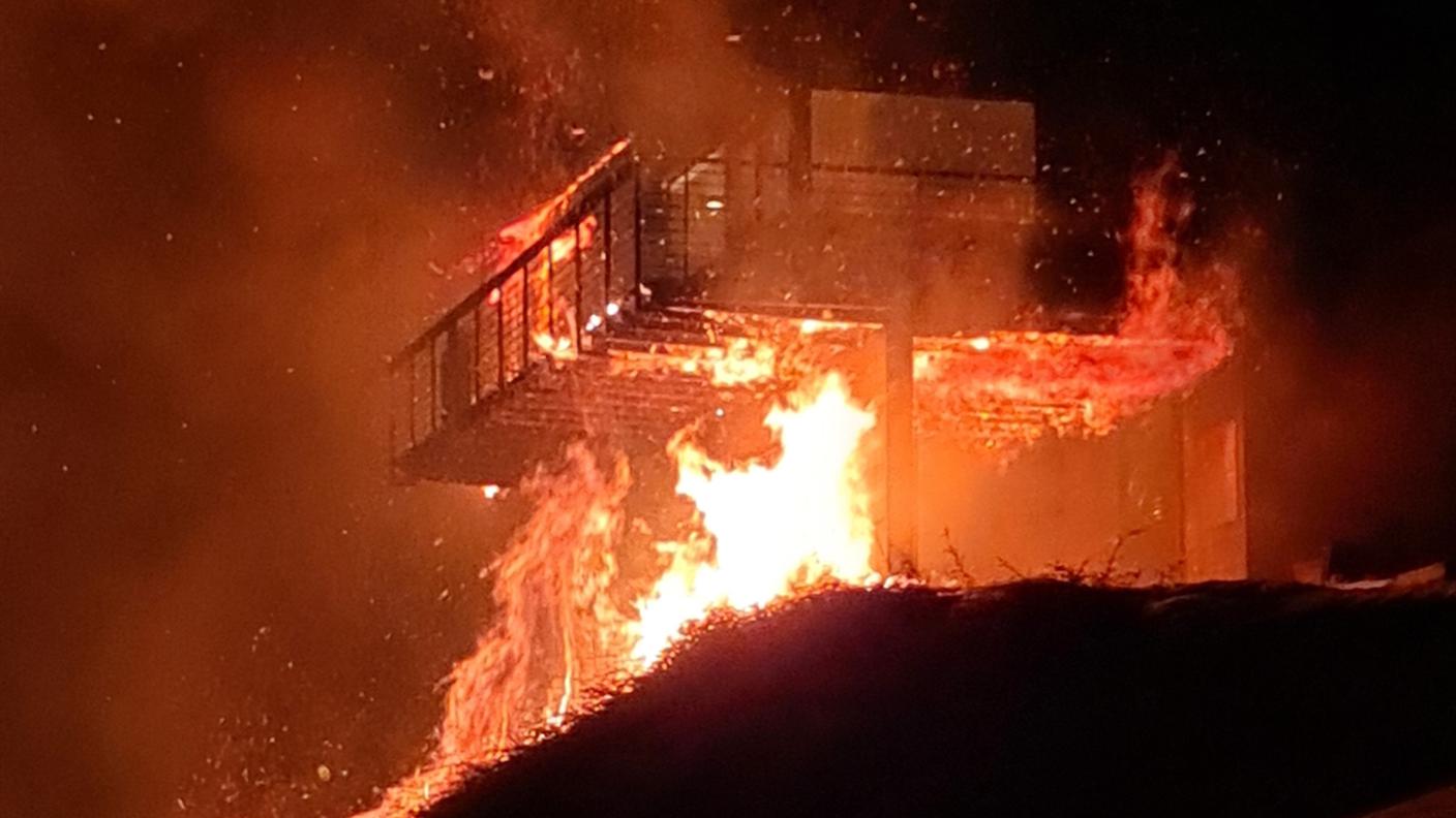 Incendio a Pany
