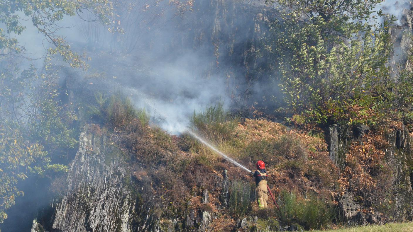 Fiamme alimentate dal vento
