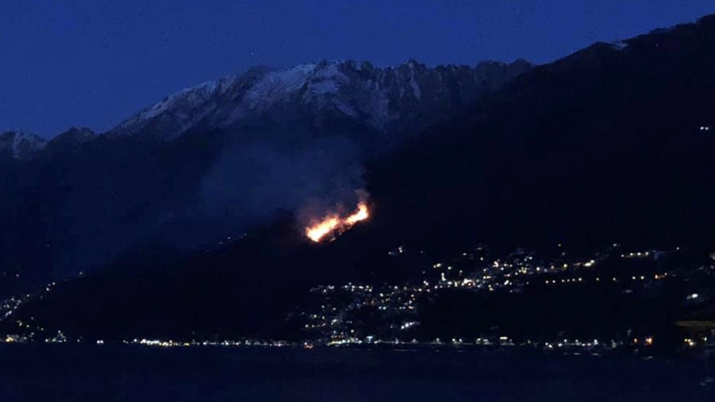 L'incendio sopra Ronco Sopra Ascona