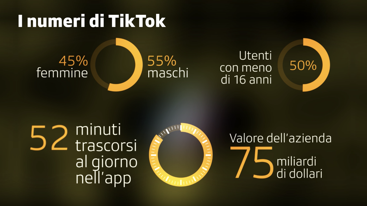 I numeri di TikTok, app in voga tra i giovanissimi