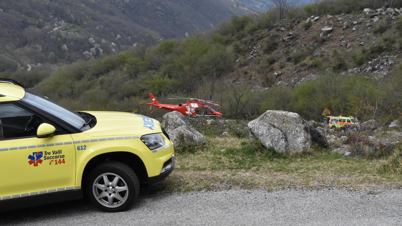Sul posto REGA e Tre Valli Soccorso