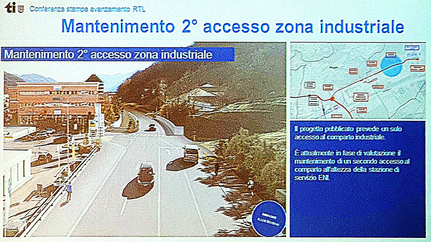 Mantenimento del secondo accesso alla zona industriale