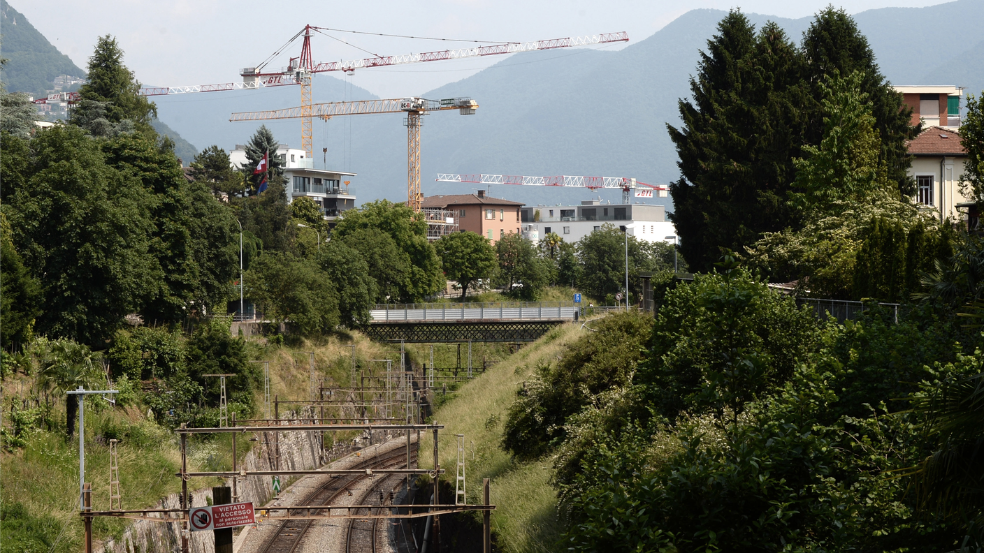 Vista attuale verso sud-est dalla galleria FFS
