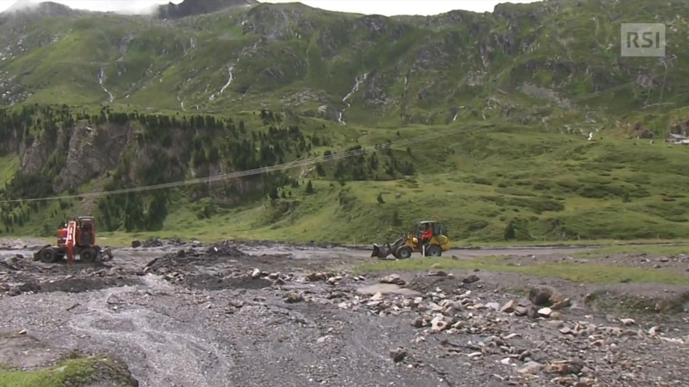 Gli scoscendimenti si sono verificati sul lato vallesano della montagna