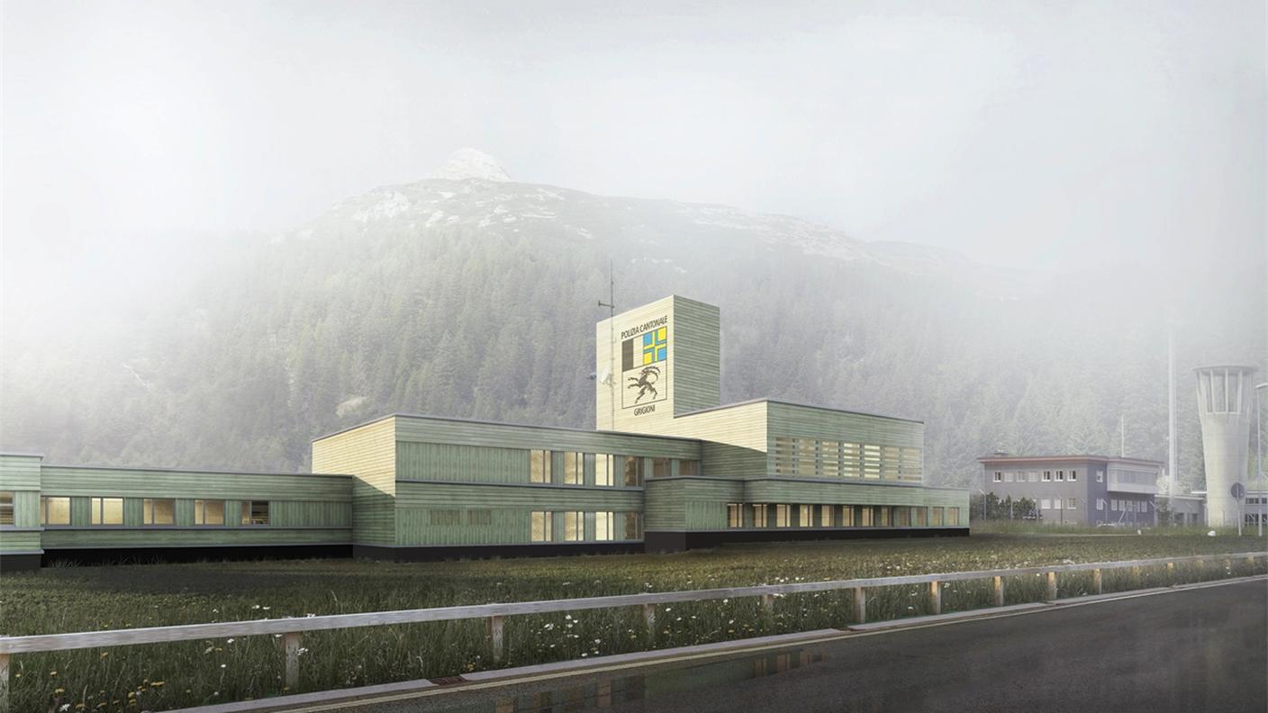 L'investimento per il nuovo centro della Polstrada a San Bernardino è di sette milioni di franchi