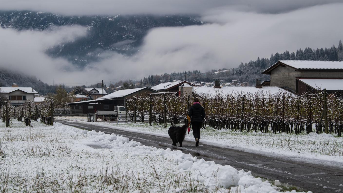 A spasso tra la neve a Biasca