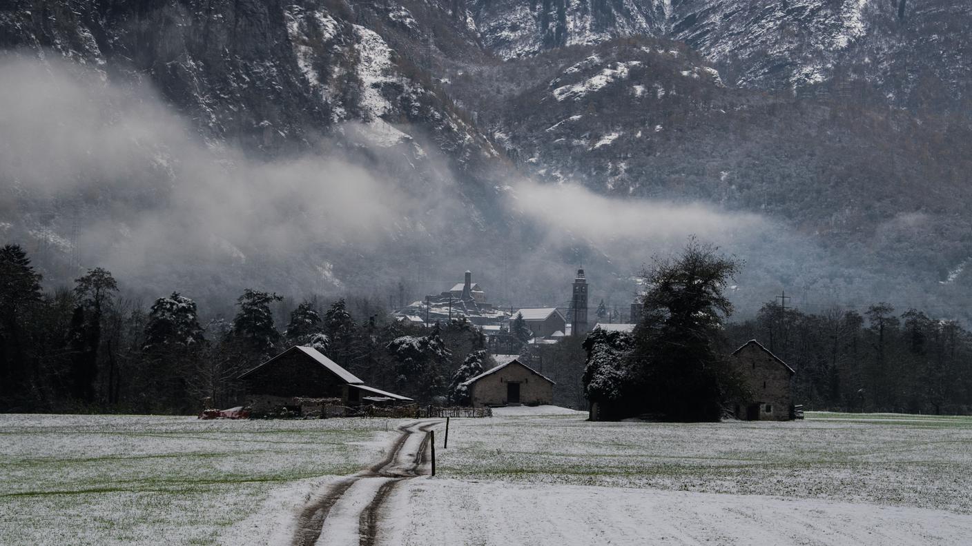 Uno scorcio d'inverno a Giornico