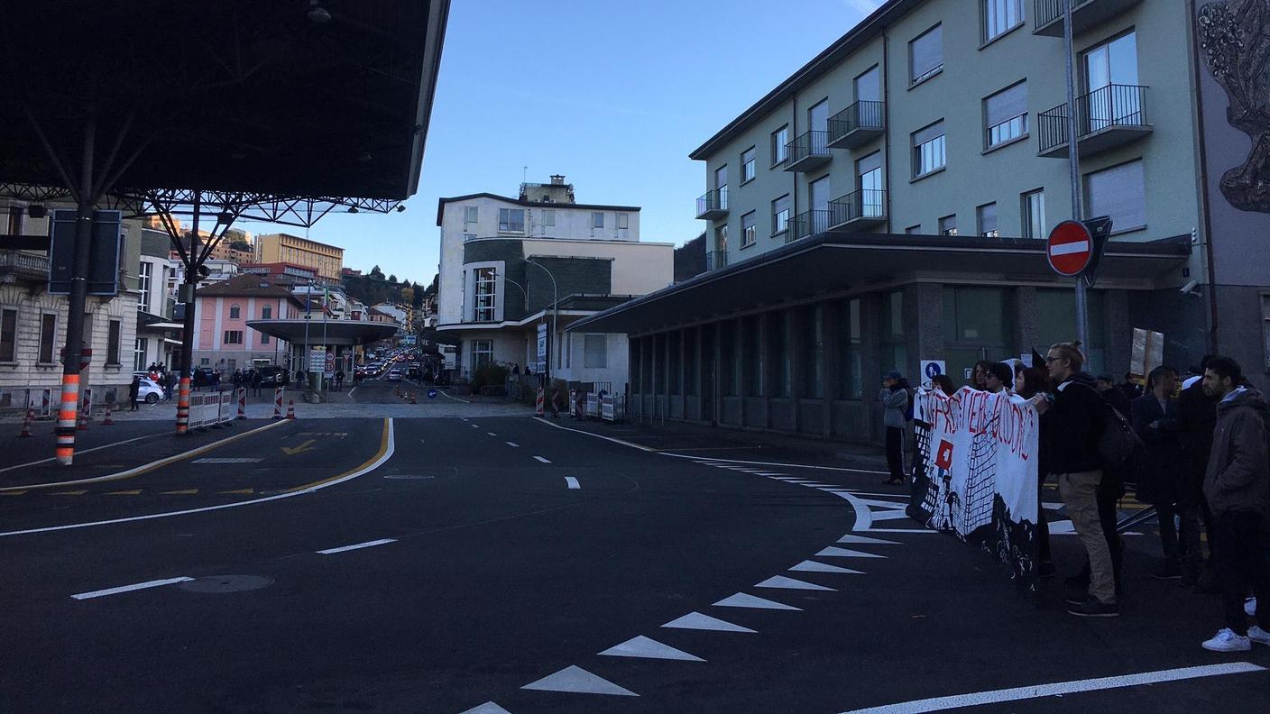 La protesta in dogana