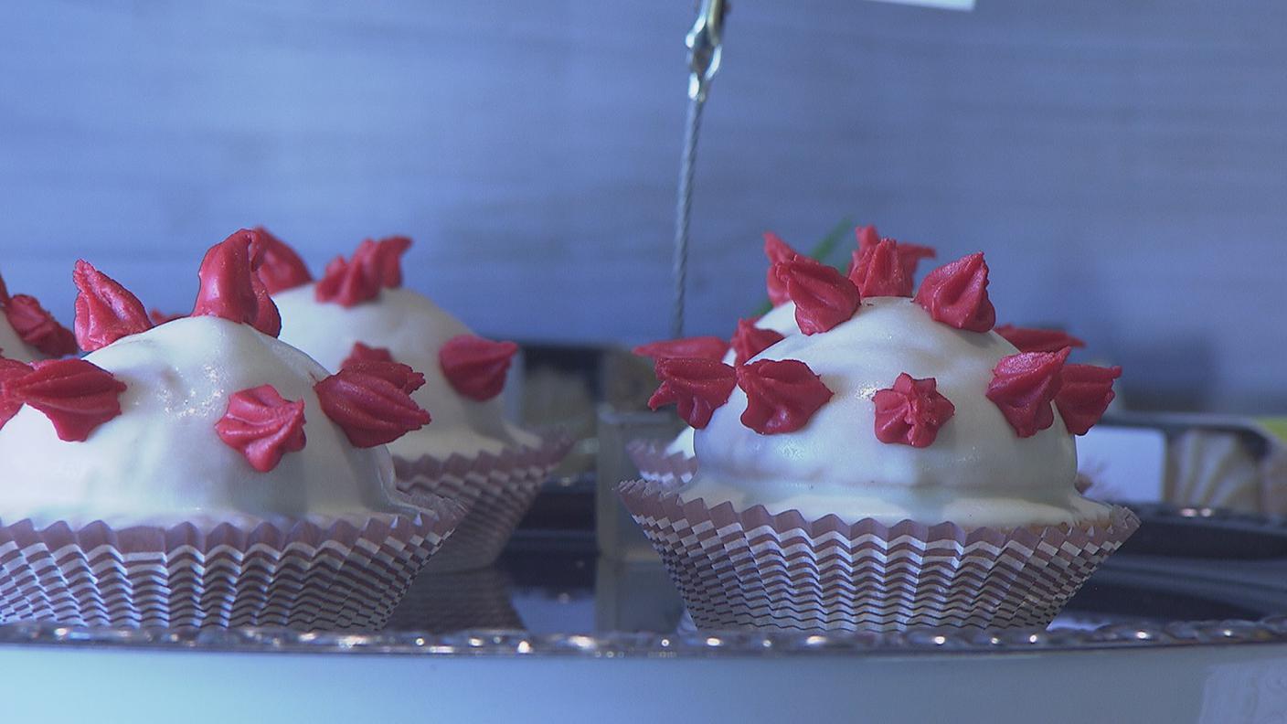 Il pasticcino a forma di coronavirus