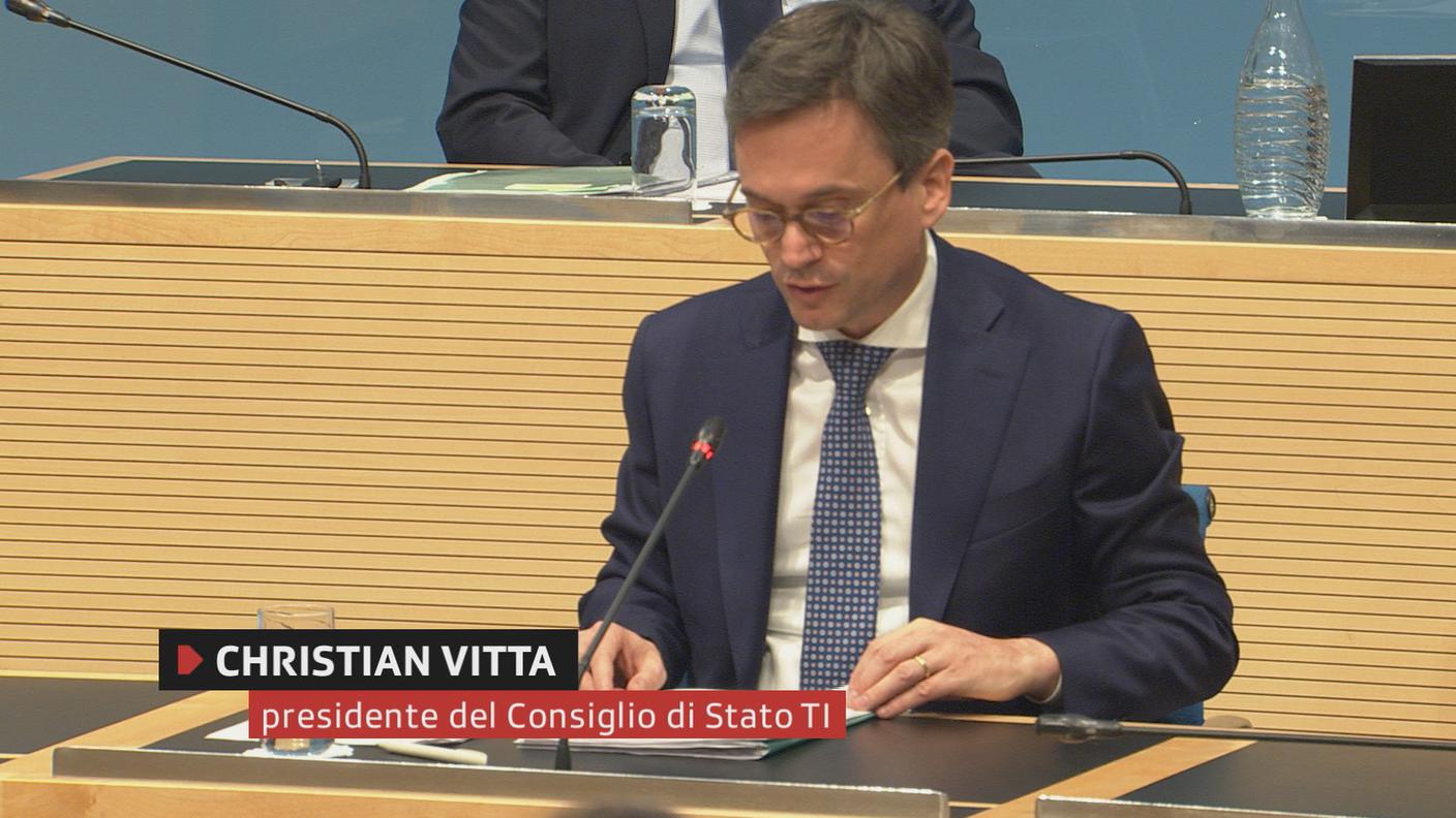 Christian Vitta al momento dell'annuncio