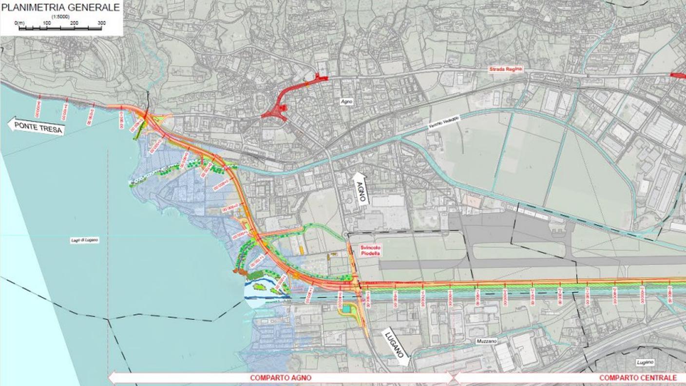 Il tracciato tutto in superficie