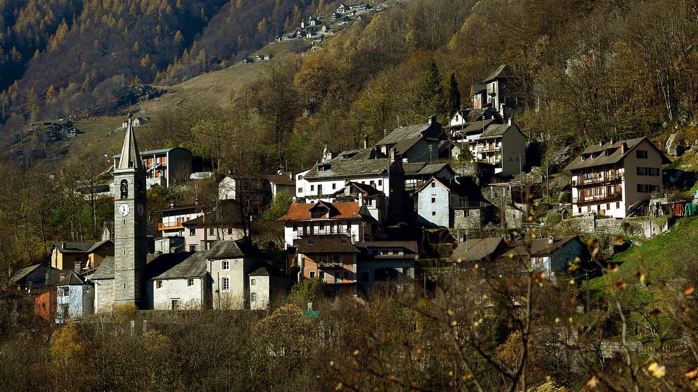 Veduta del paese di Mosogno