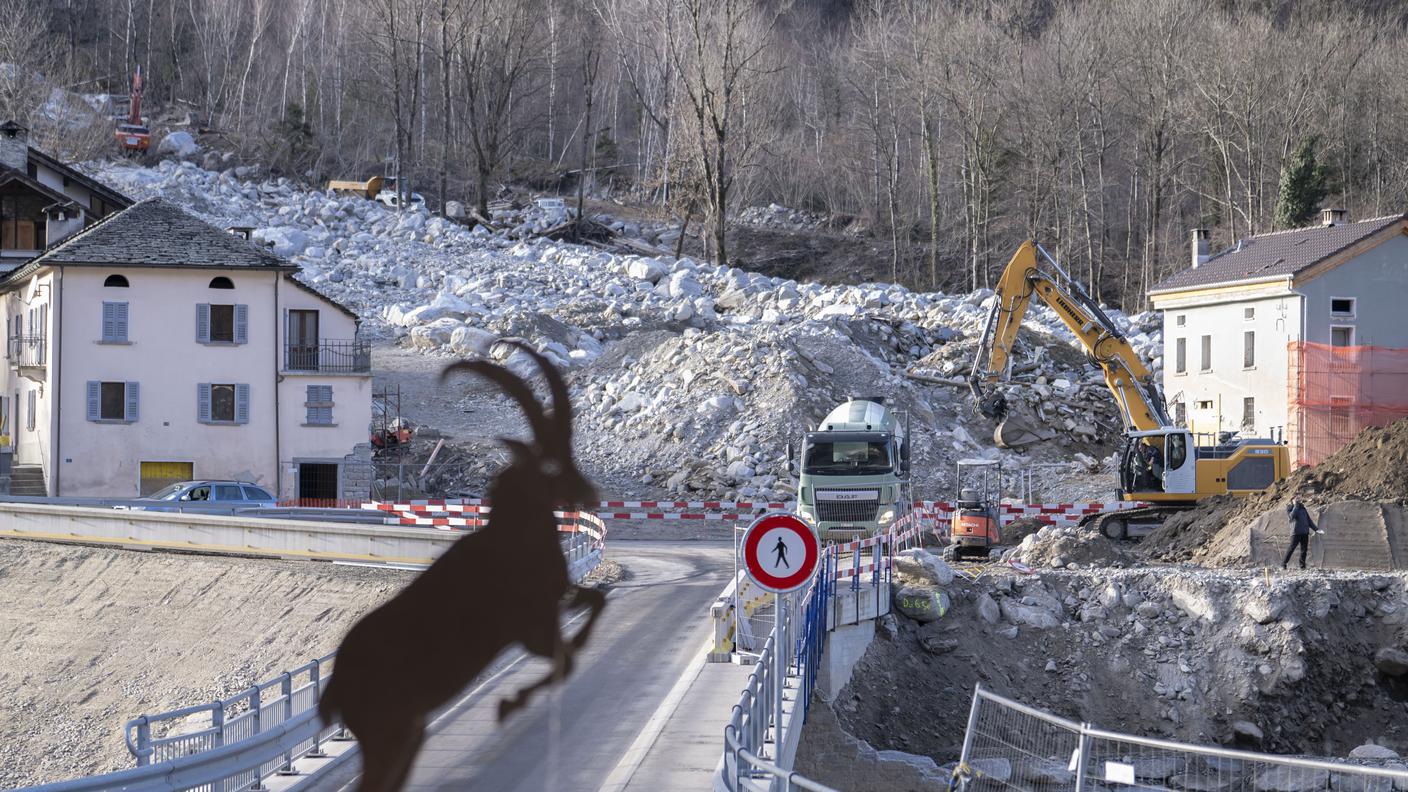 La frazione di Sorte sei mesi dopo l'alluvione