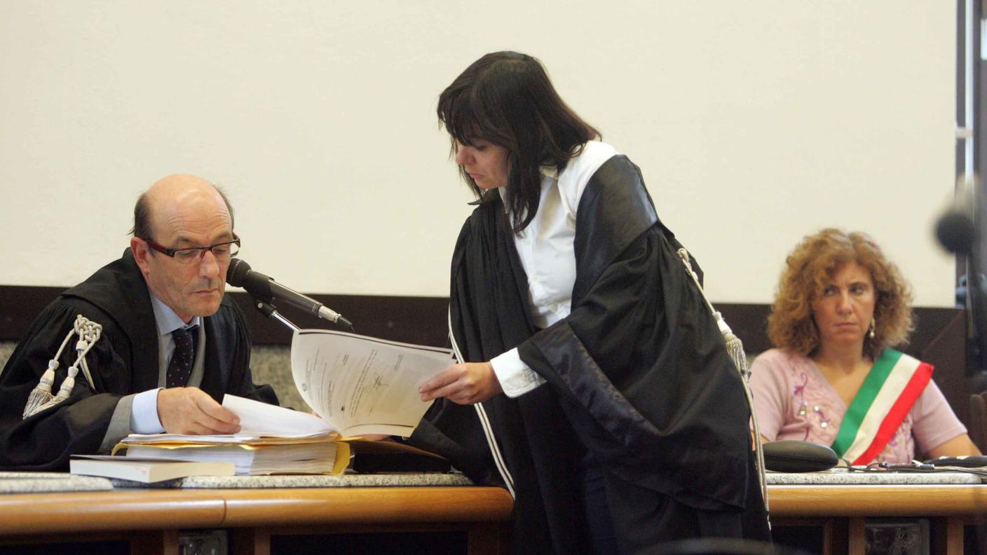 Processo Brusio presidente della corte Pietro Della Pona e il pubblico ministero Luisa Russo rsi.jpg
