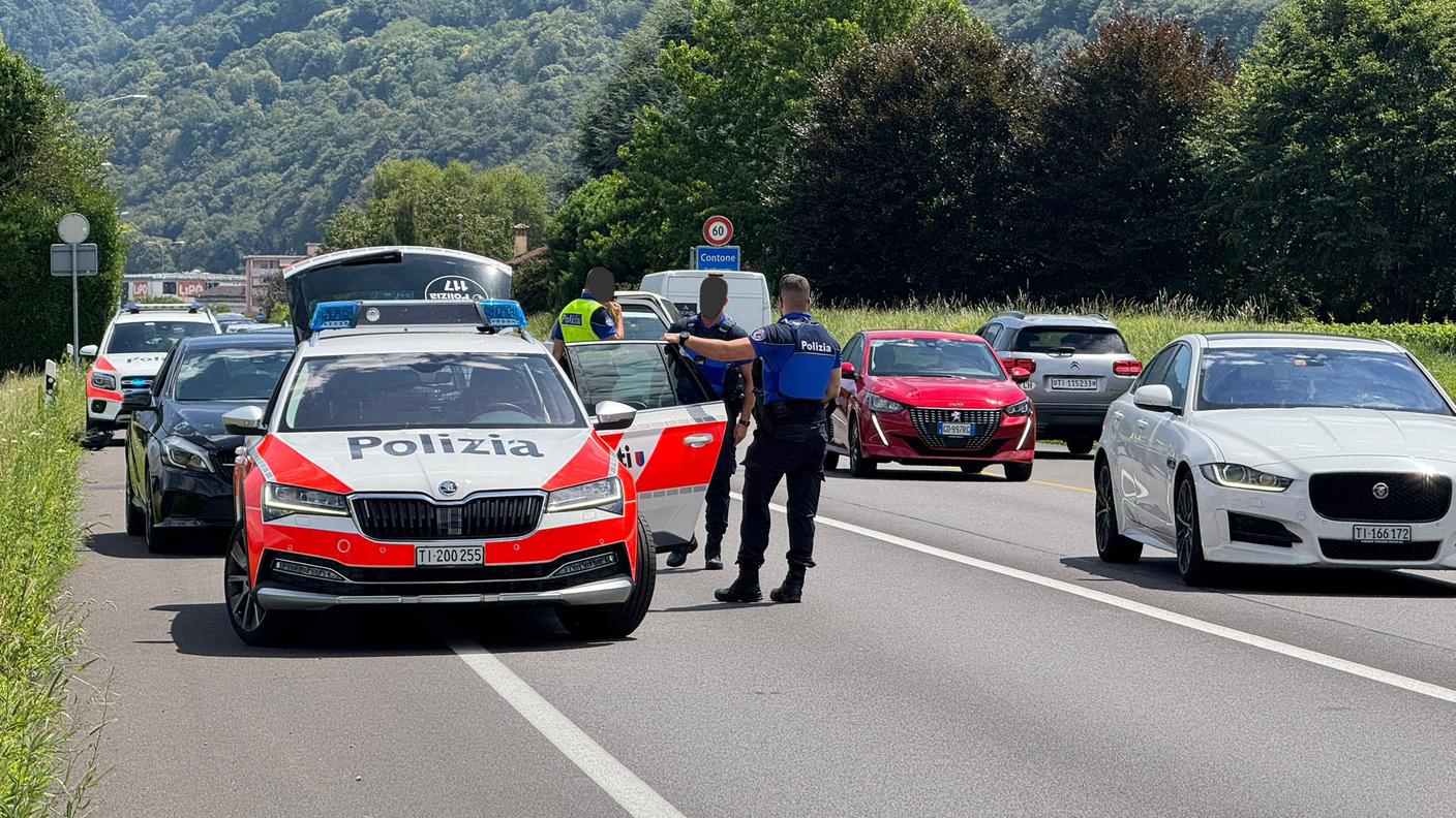 Incidente Contone tamponamento