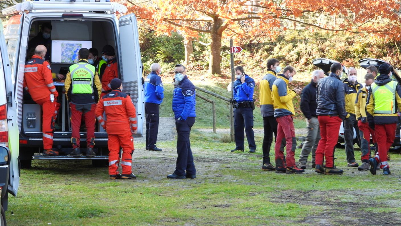 I soccorritori sul luogo dell'intervento