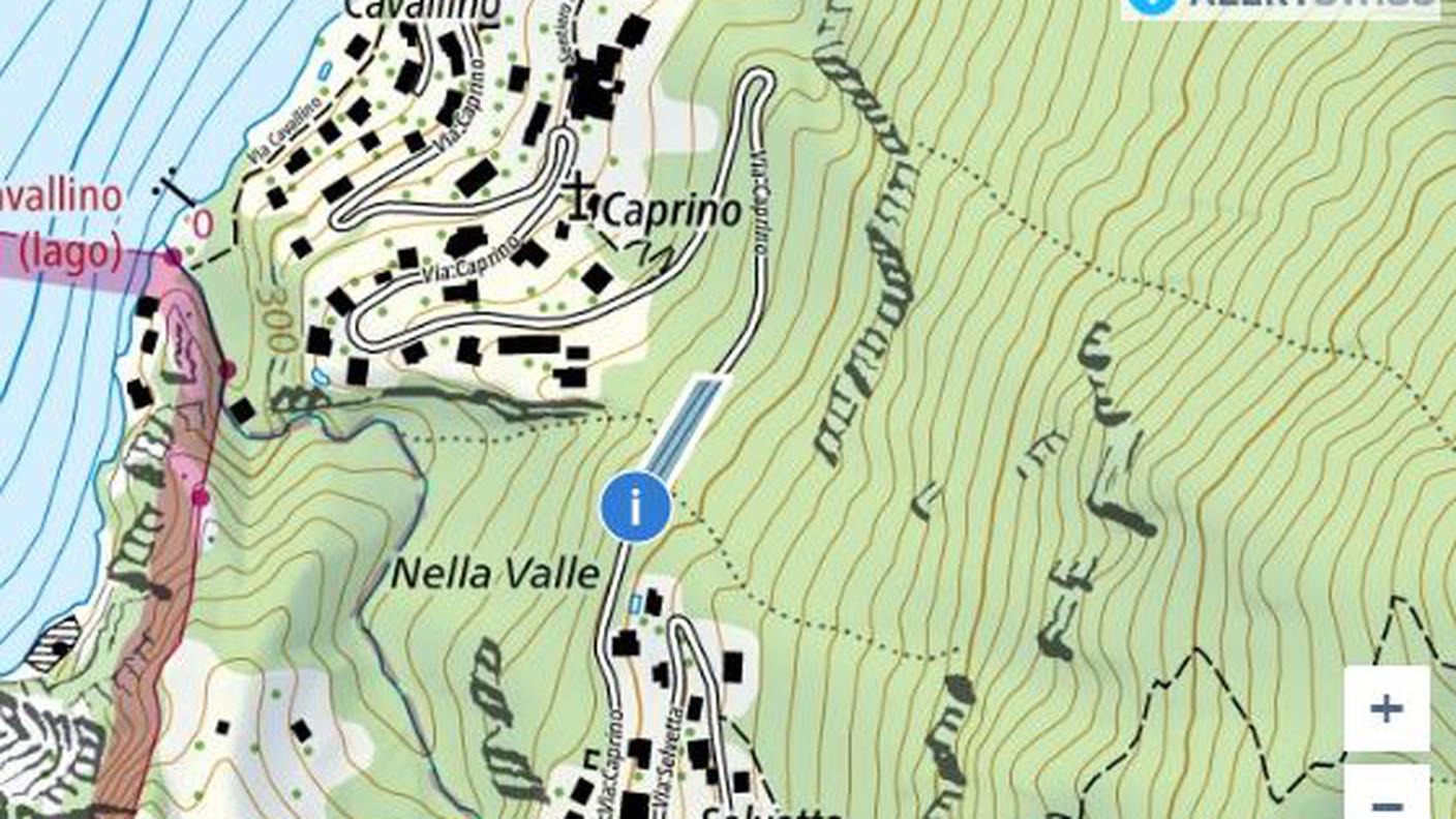 La strada bloccata tra Pugerna e Caprino.JPG