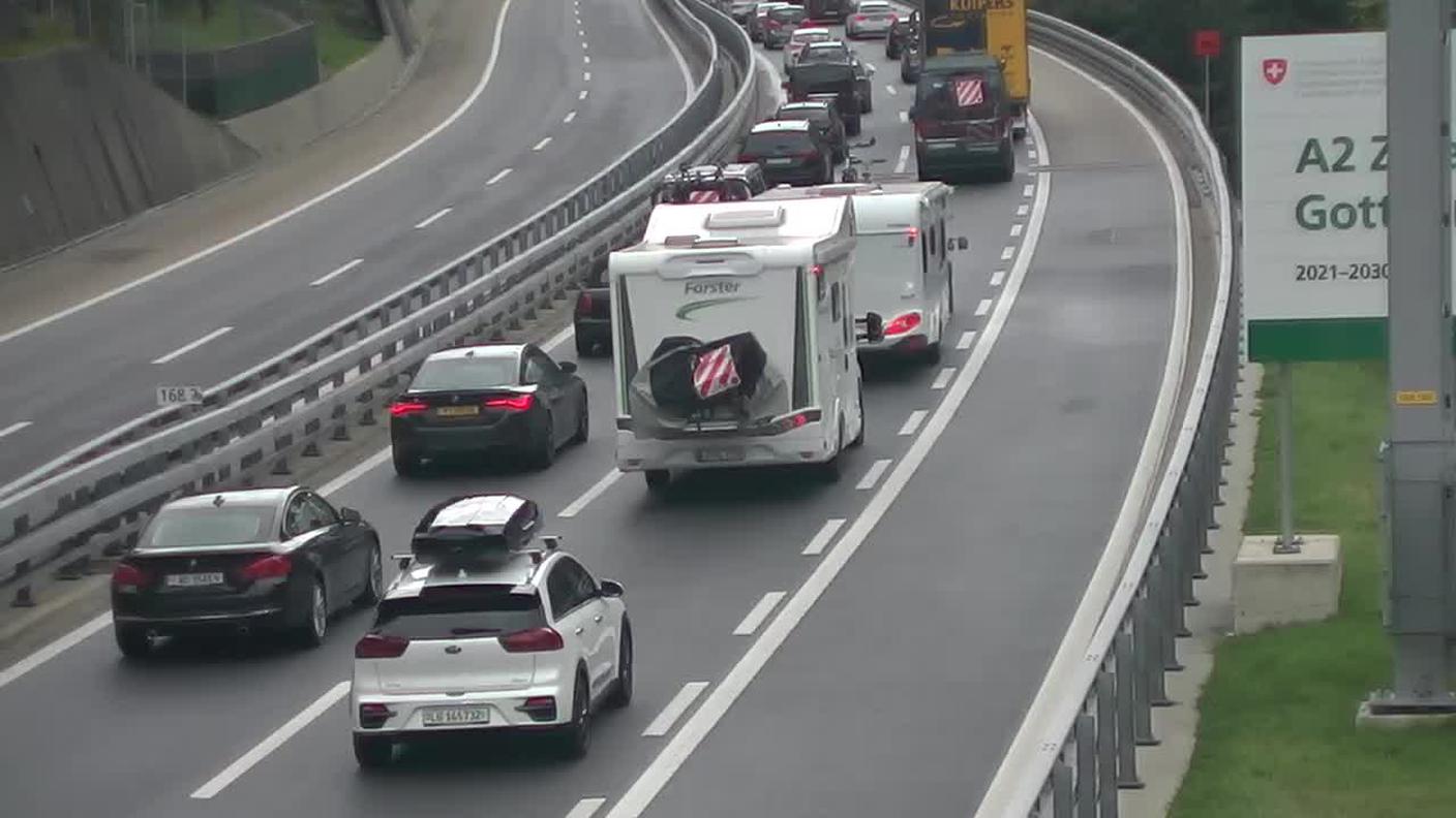 La situazione prima di Göschenen in direzione sud verso il tunnel del San Gottardo