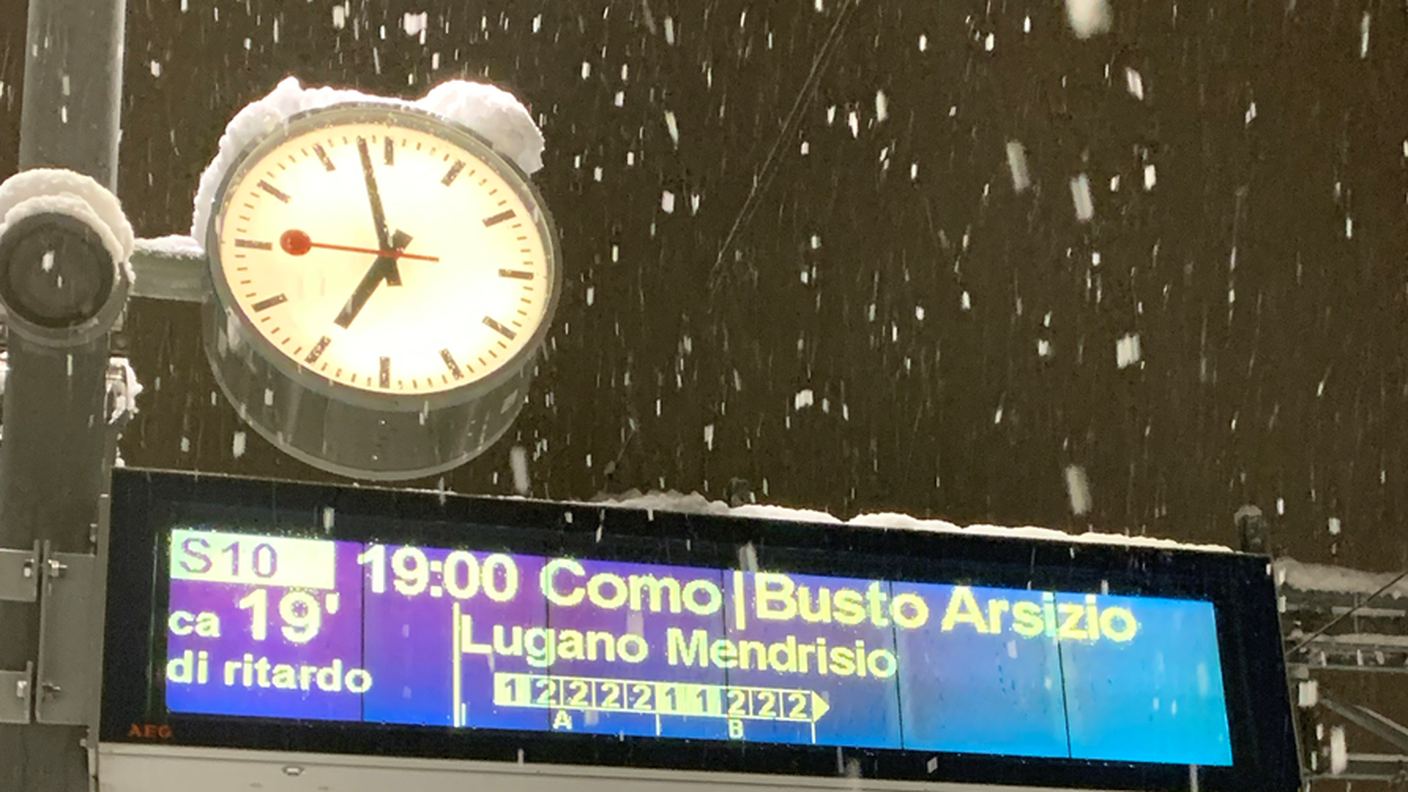 Molti treni viaggiano con ritardi 