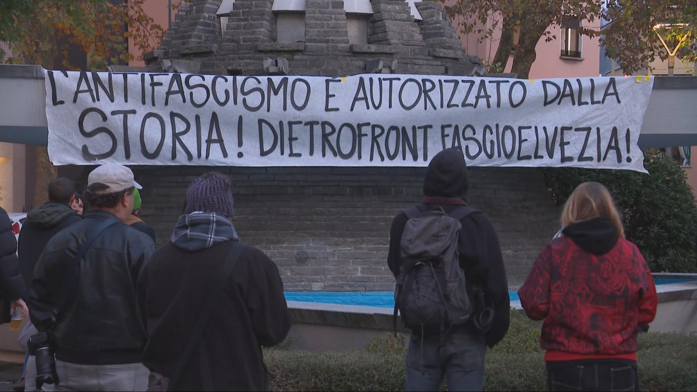 Una sessantina di persone al presidio di sabato a Lugano