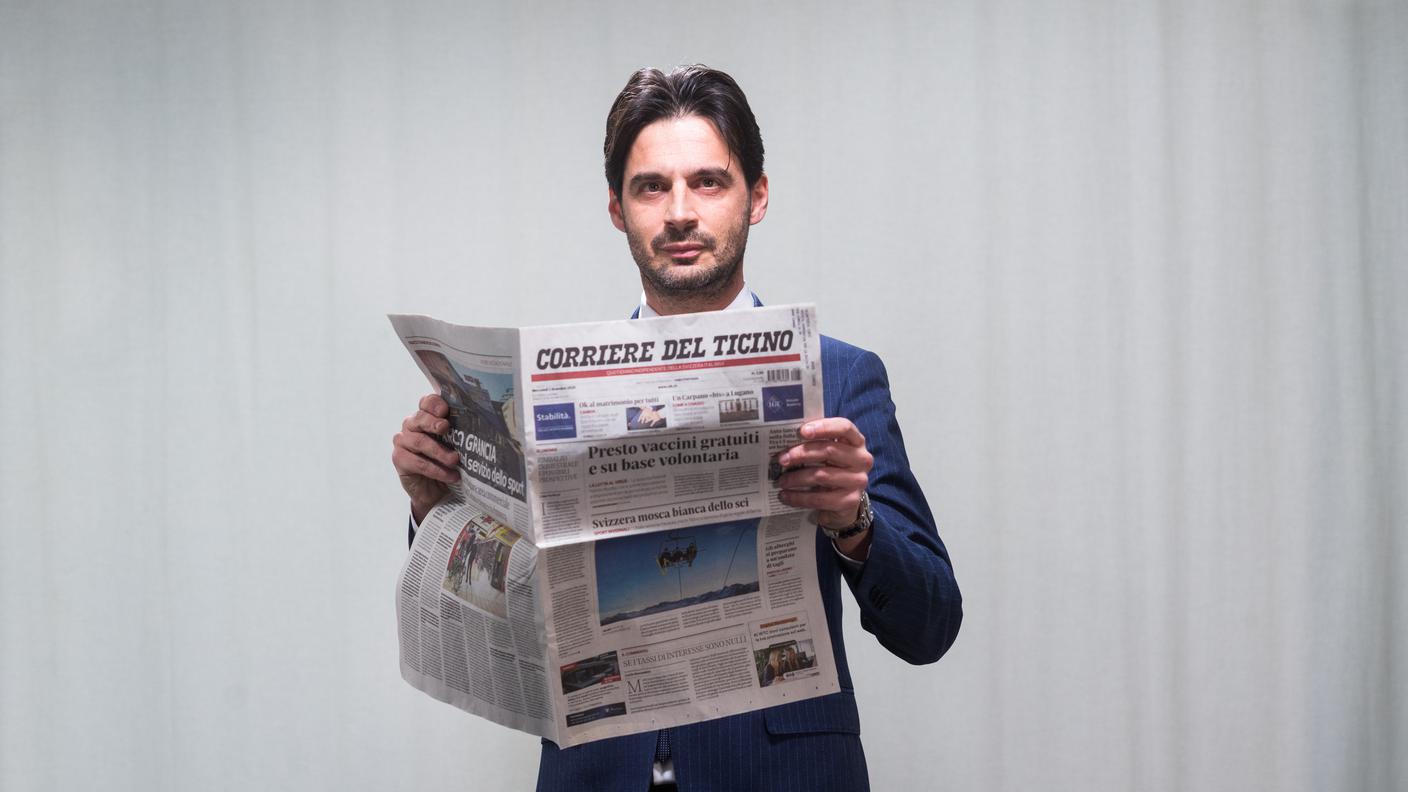 Il direttore del Corriere del Ticino Paride Pelli