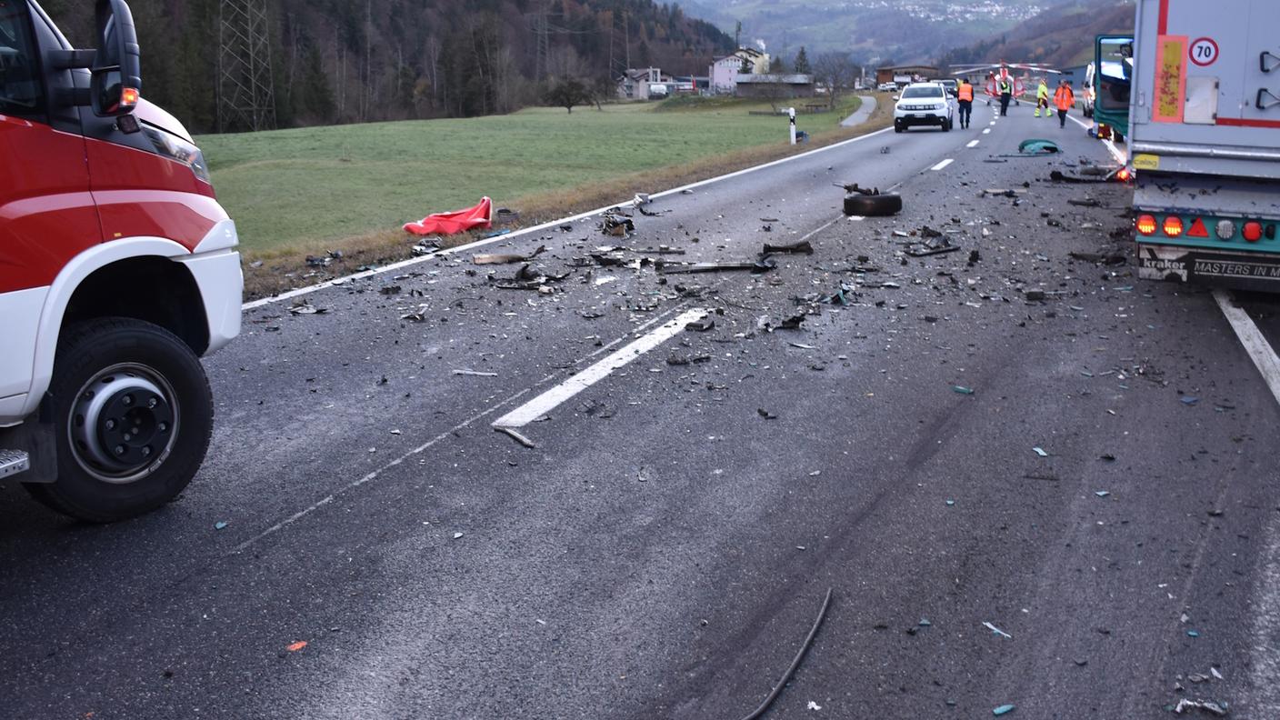 L'incidente si è verificato in un tratto della N28