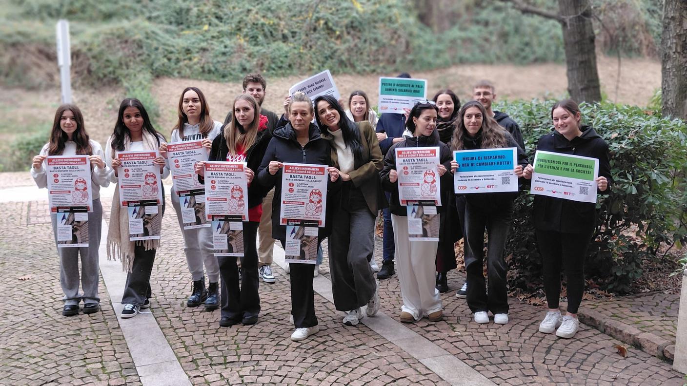 Un altro momento della giornata di mobilitazione