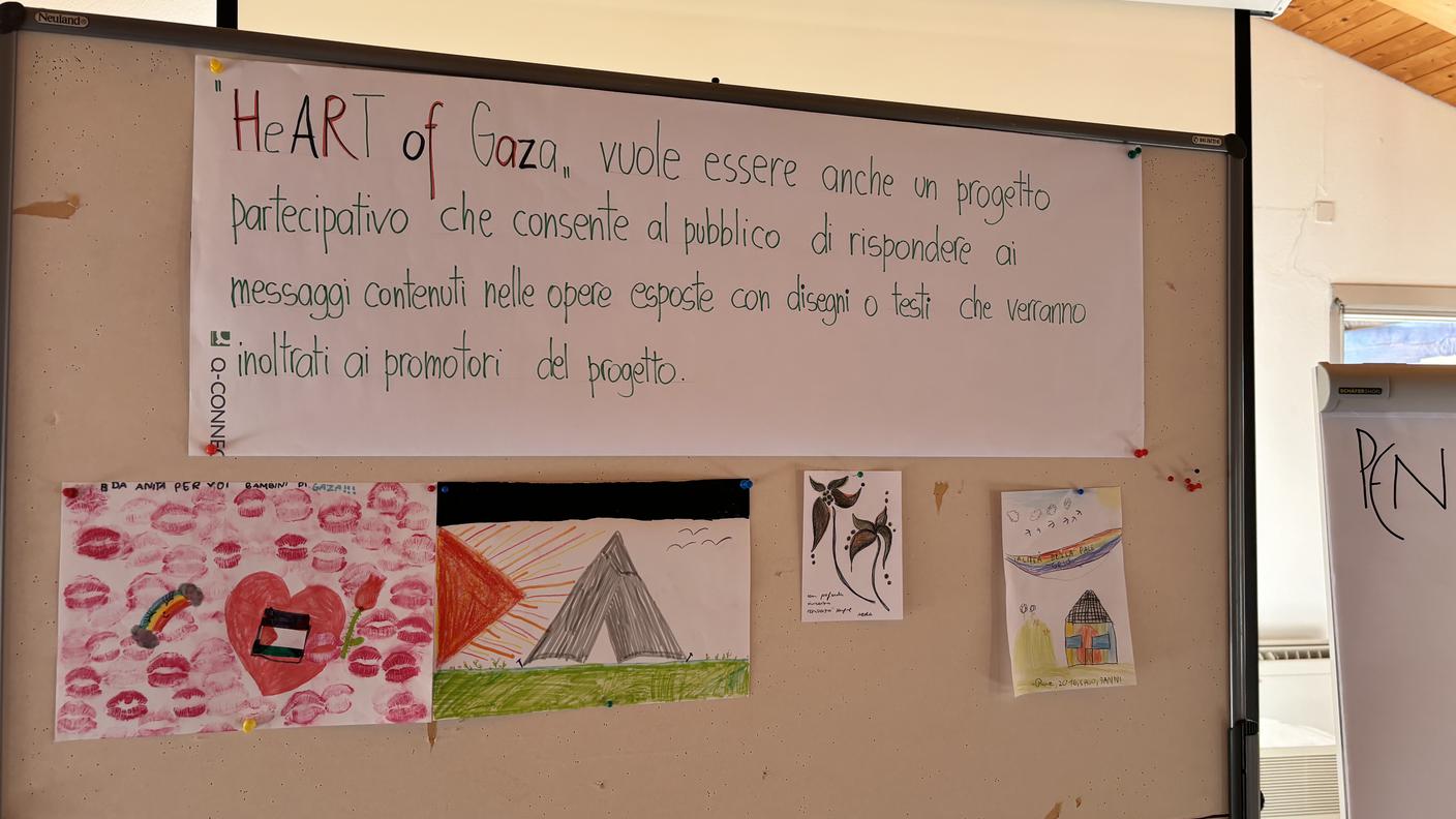 Uno dei disegni esposti nella mostra