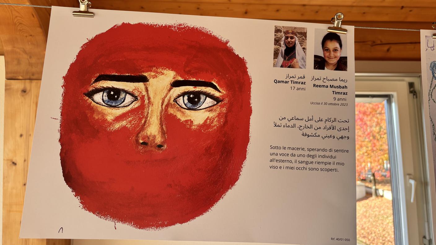 Uno dei disegni esposti nella mostra