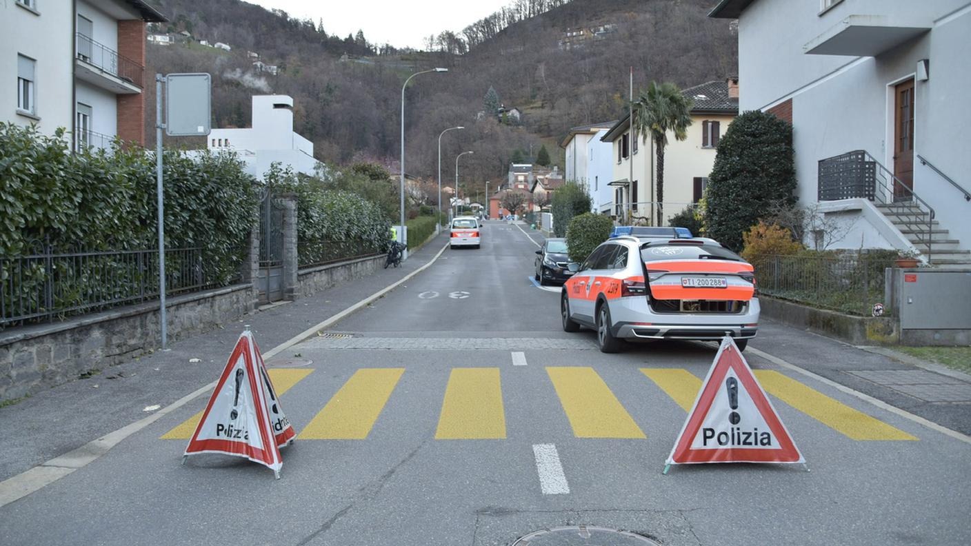 La polizia sul luogo dell'incidente