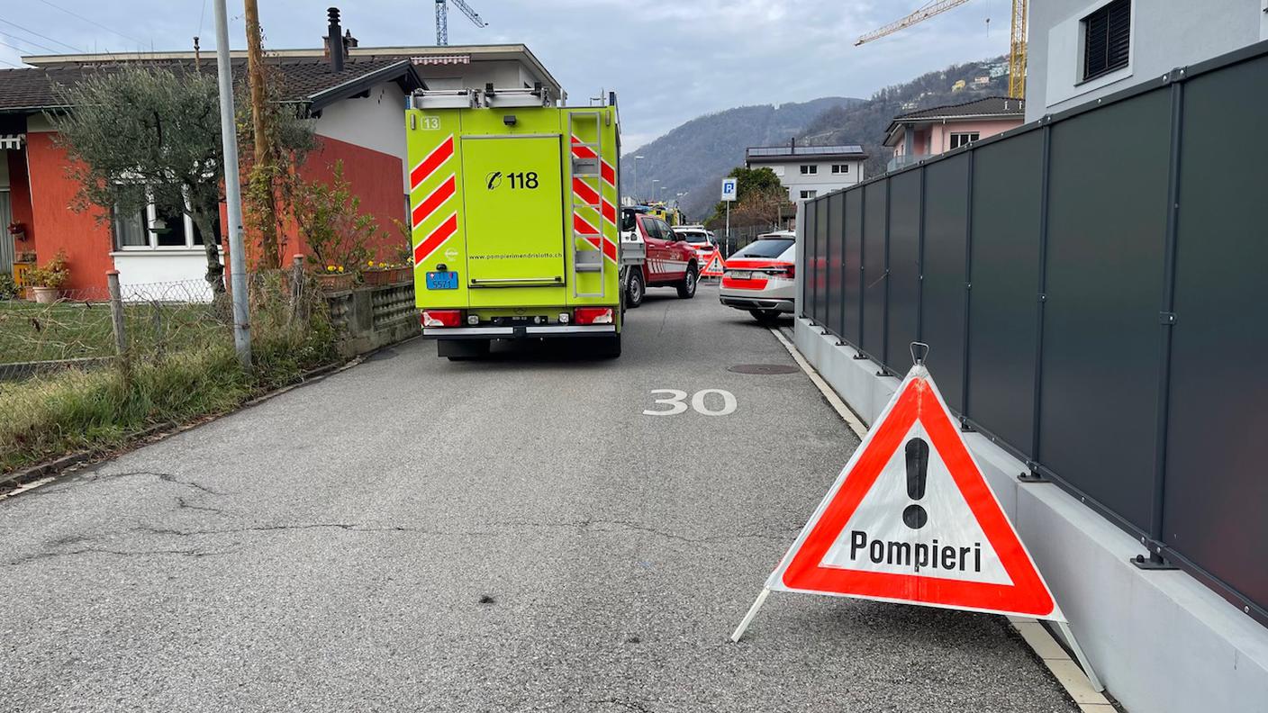 I pompieri intervenuti lo scorso 3 dicembre a Melano