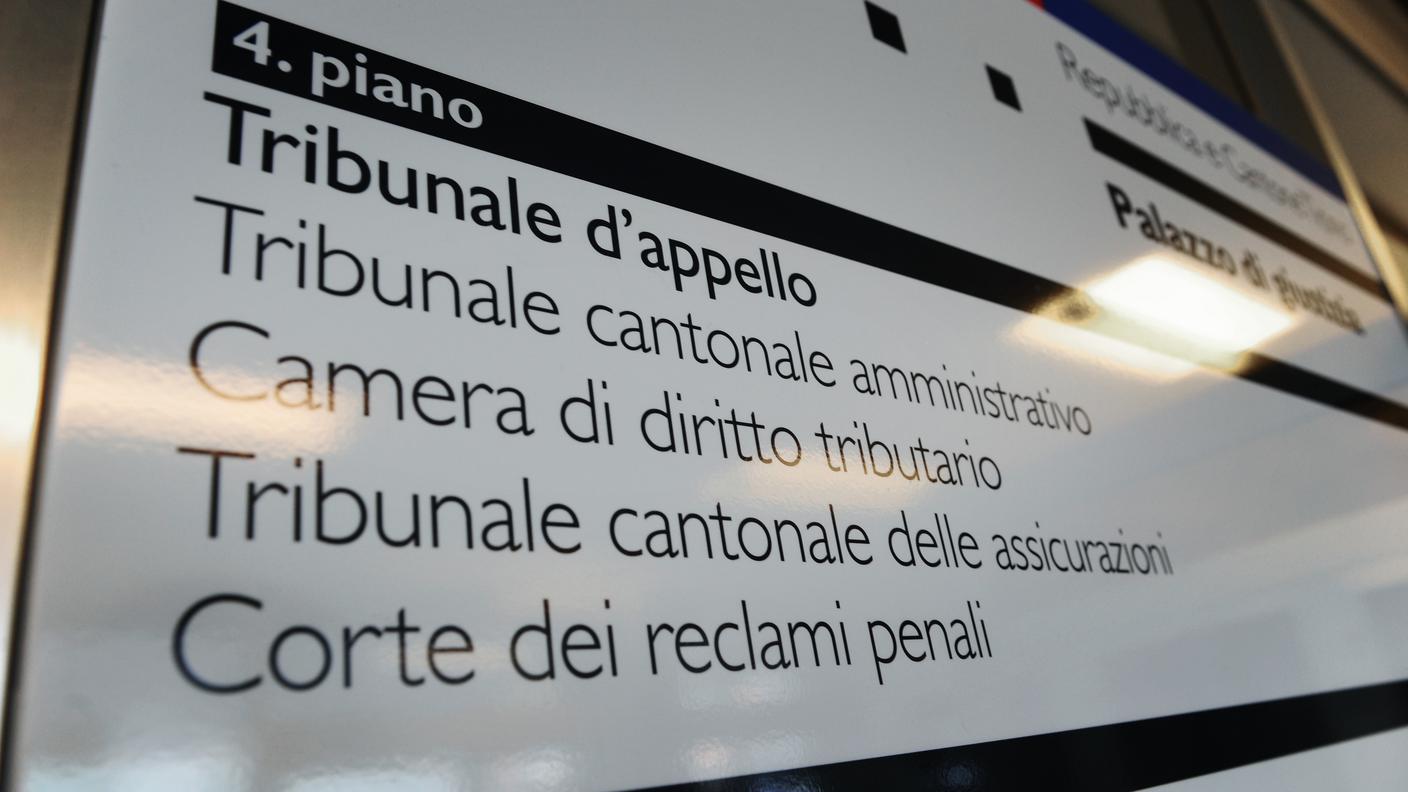 Il palazzo di giustizia a Lugano