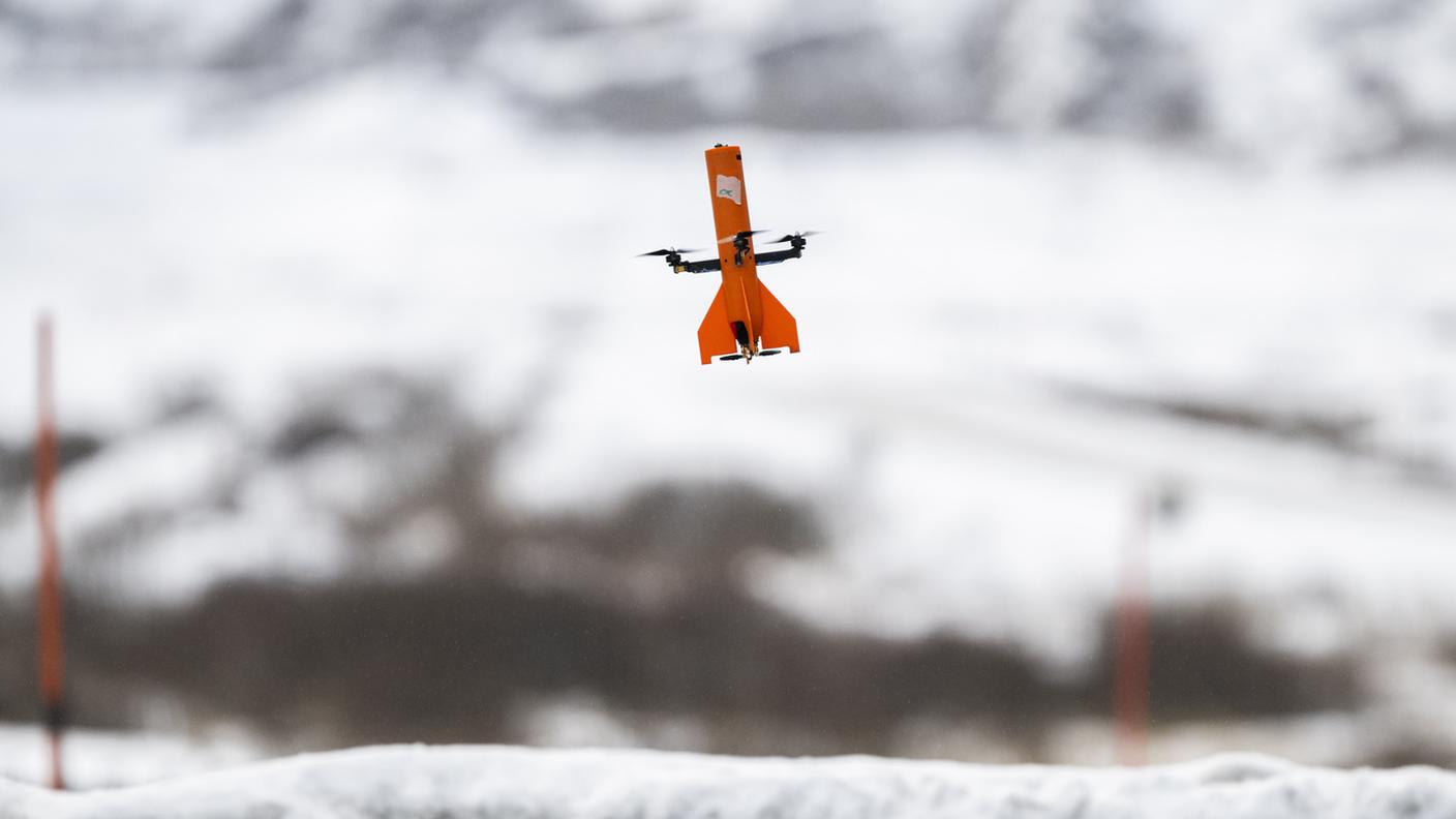 Un drone da difesa testato sulla piazza di tiro di Hinterrhein