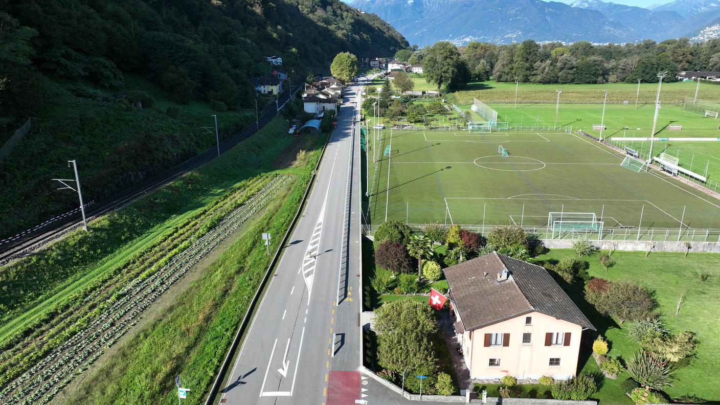 La ciclabile tra Cadepezzo e Magadino