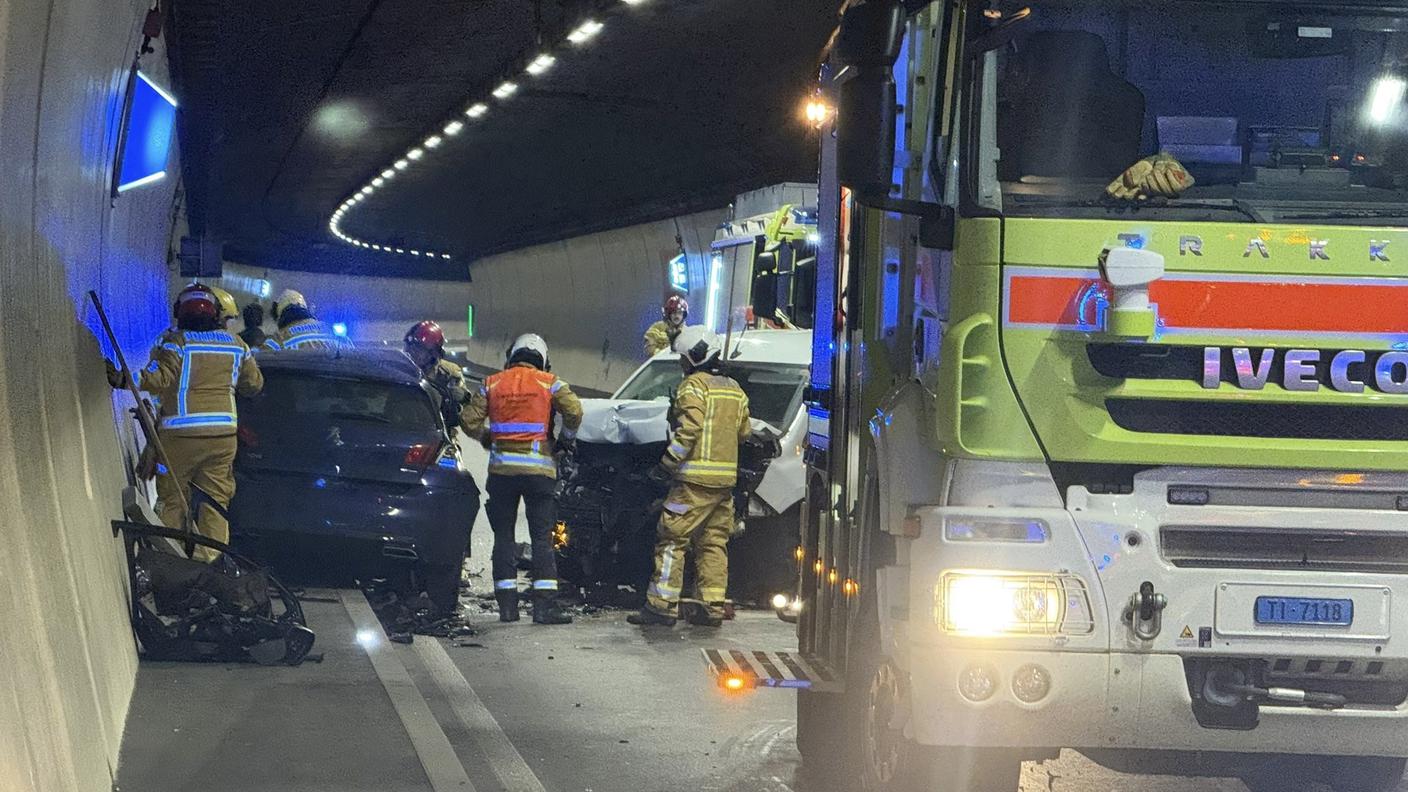 L'incidente all'interno della galleria