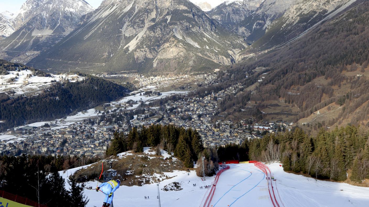 Bormio vista dalla pista Stelvio