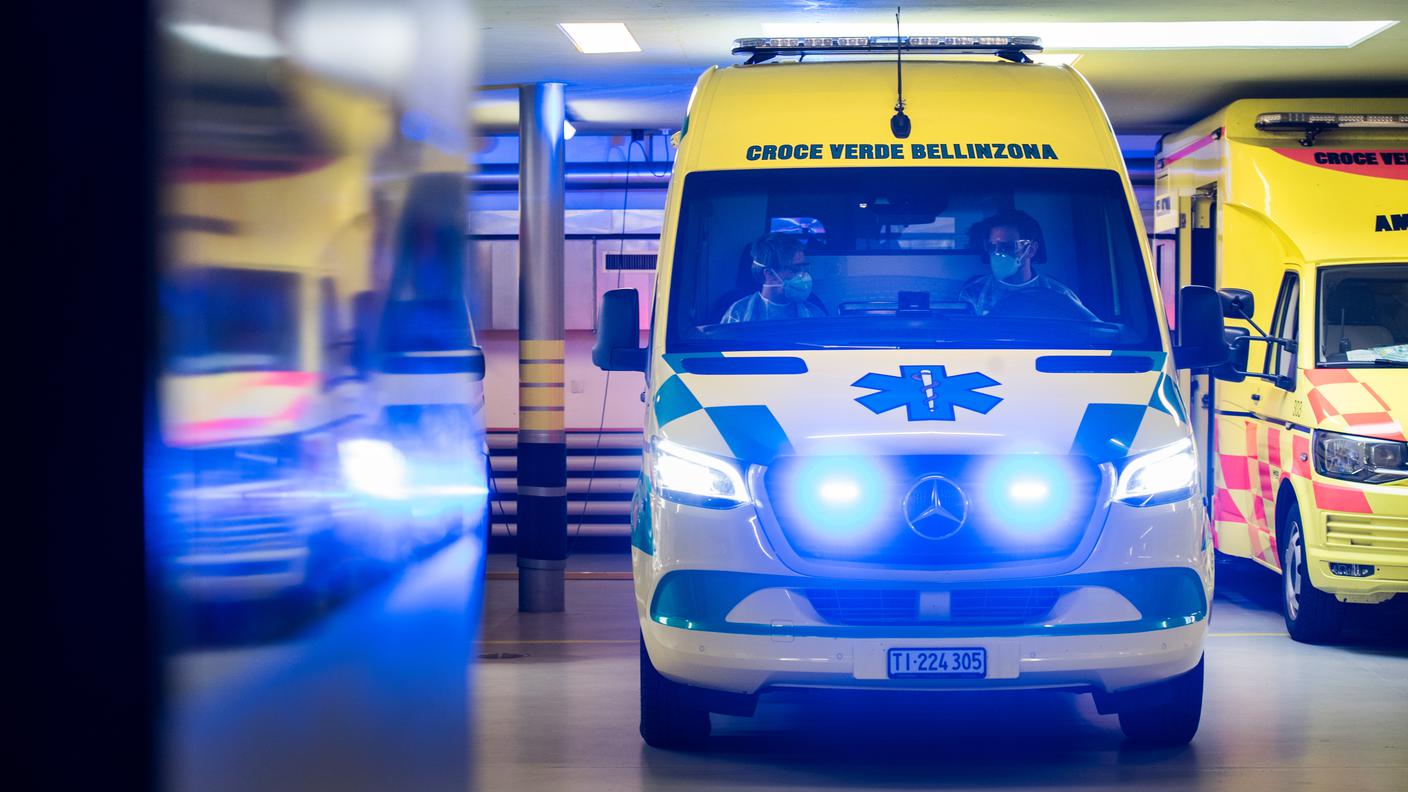 Sul posto anche la Croce Verde di Bellinzona