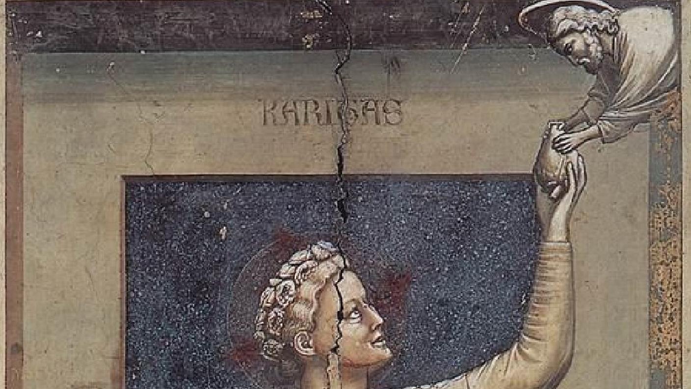 Il cuore nella mano della Carità di Giotto a Padova