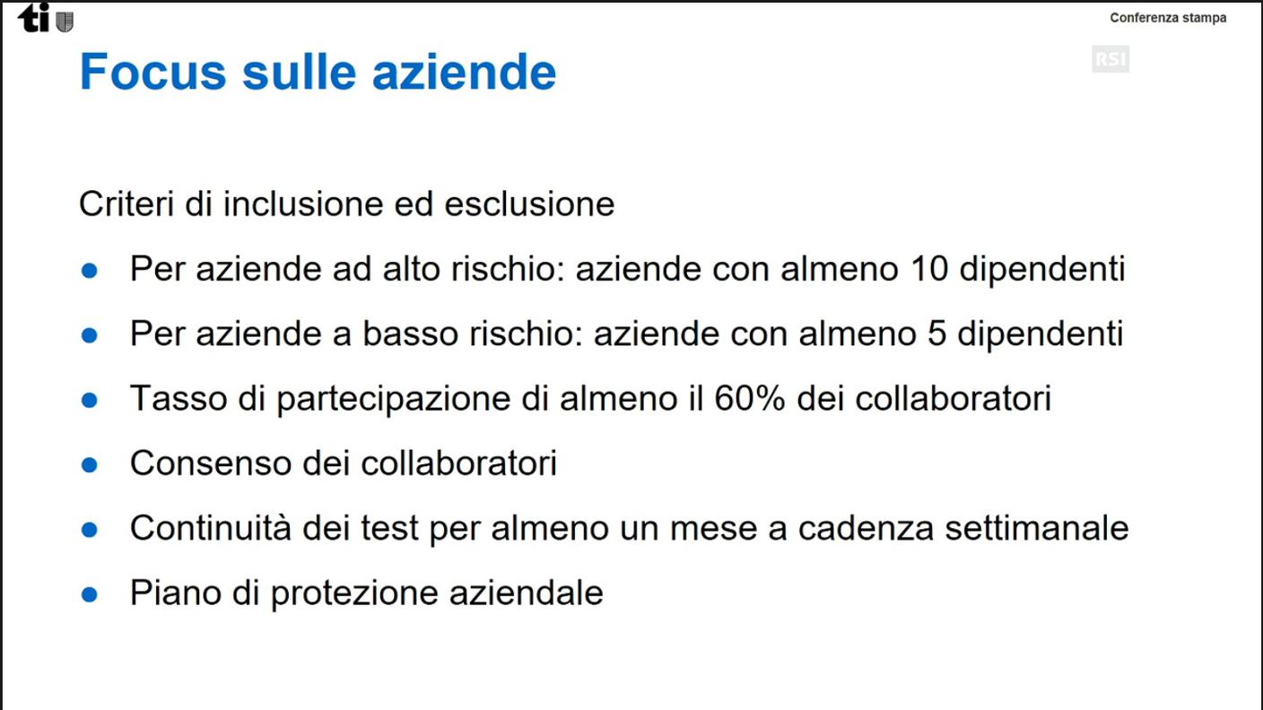 I criteri di inclusione nella strategia