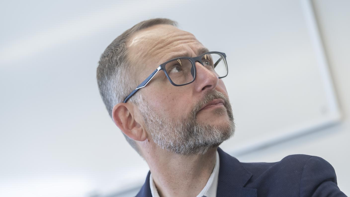 Il consigliere di Stato Norman Gobbi un anno fa all'inaugurazione nuovo Centro federale d'asilo Pasture