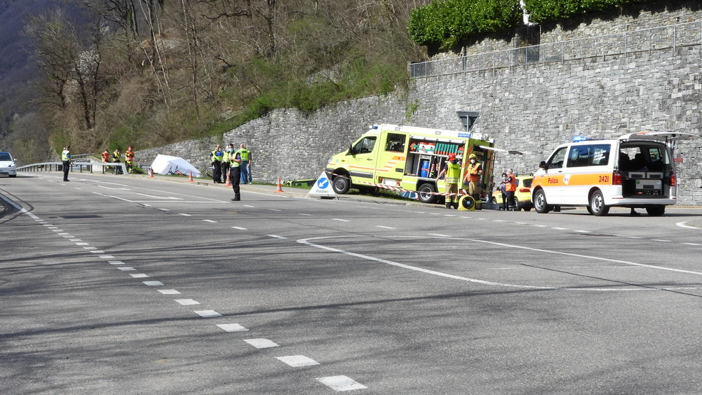 L'intervento di polizia e soccorritori