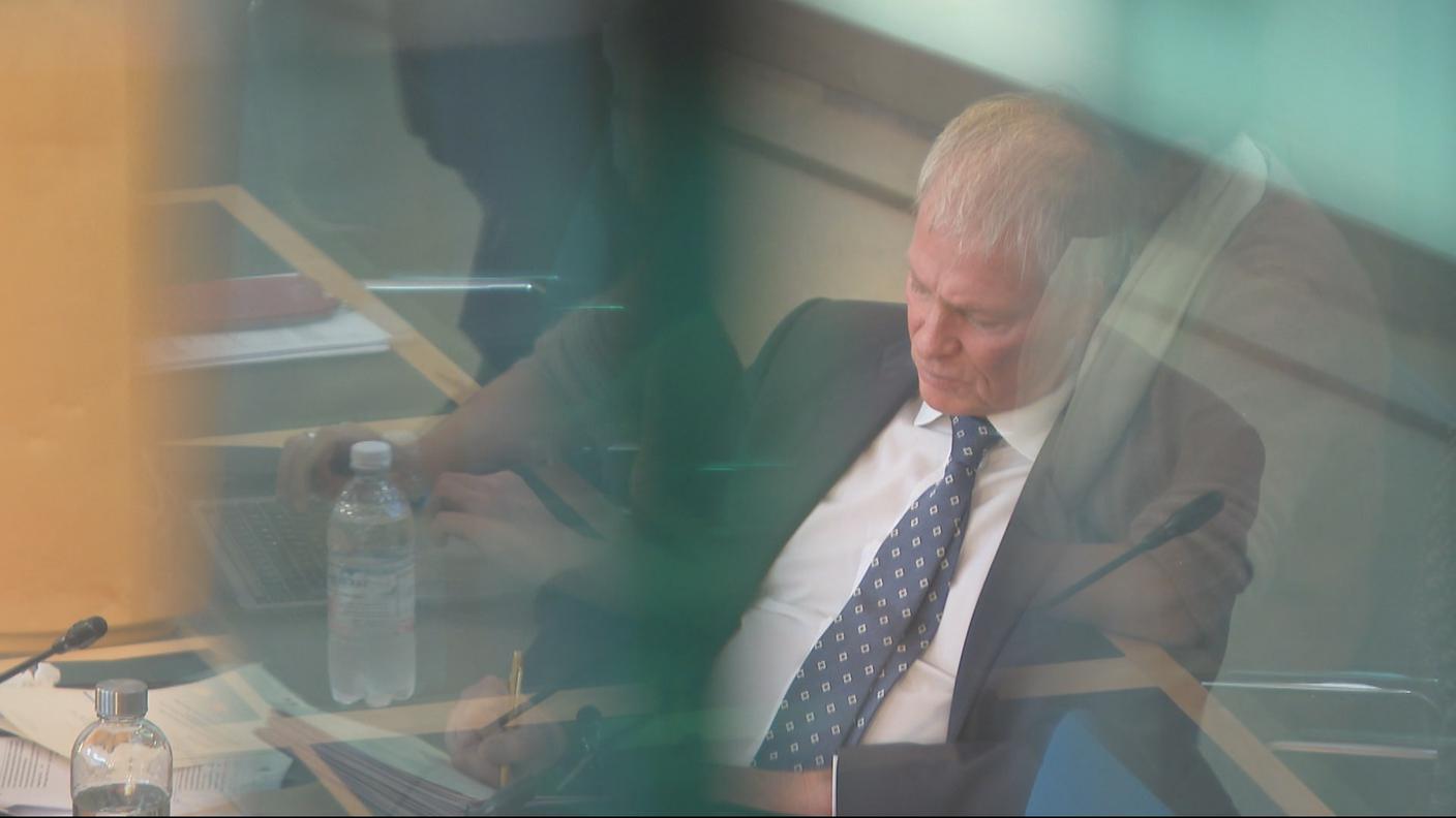 Claudio Zali durante la sessione odierna a Bellinzona