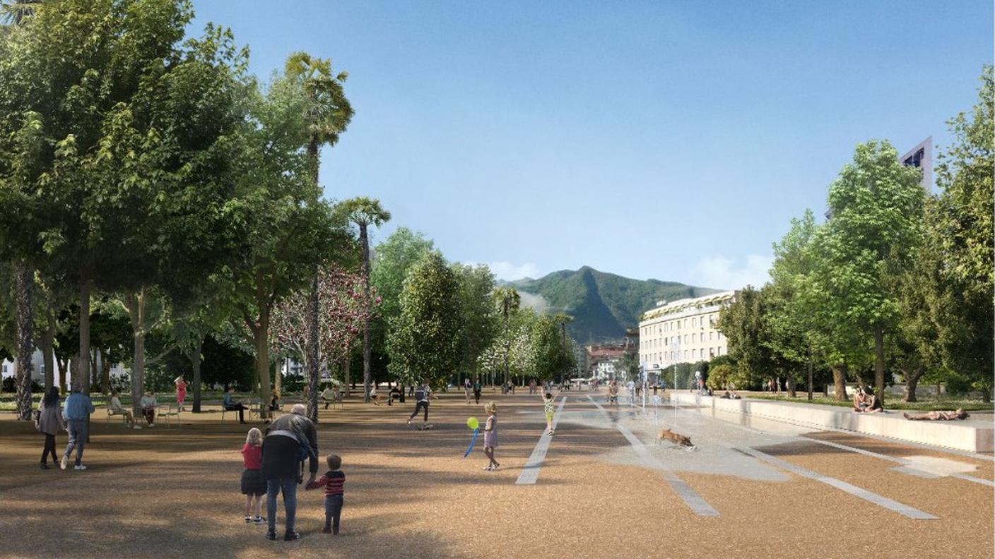 Il centro locarnese del futuro visto da Largo Zorzi