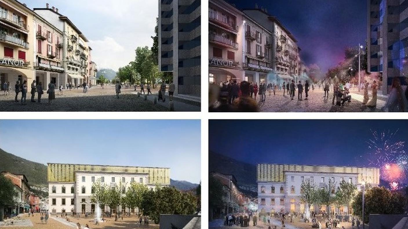 Il "nuovo" centro immaginato dallo Studio WE architetti di Lugano