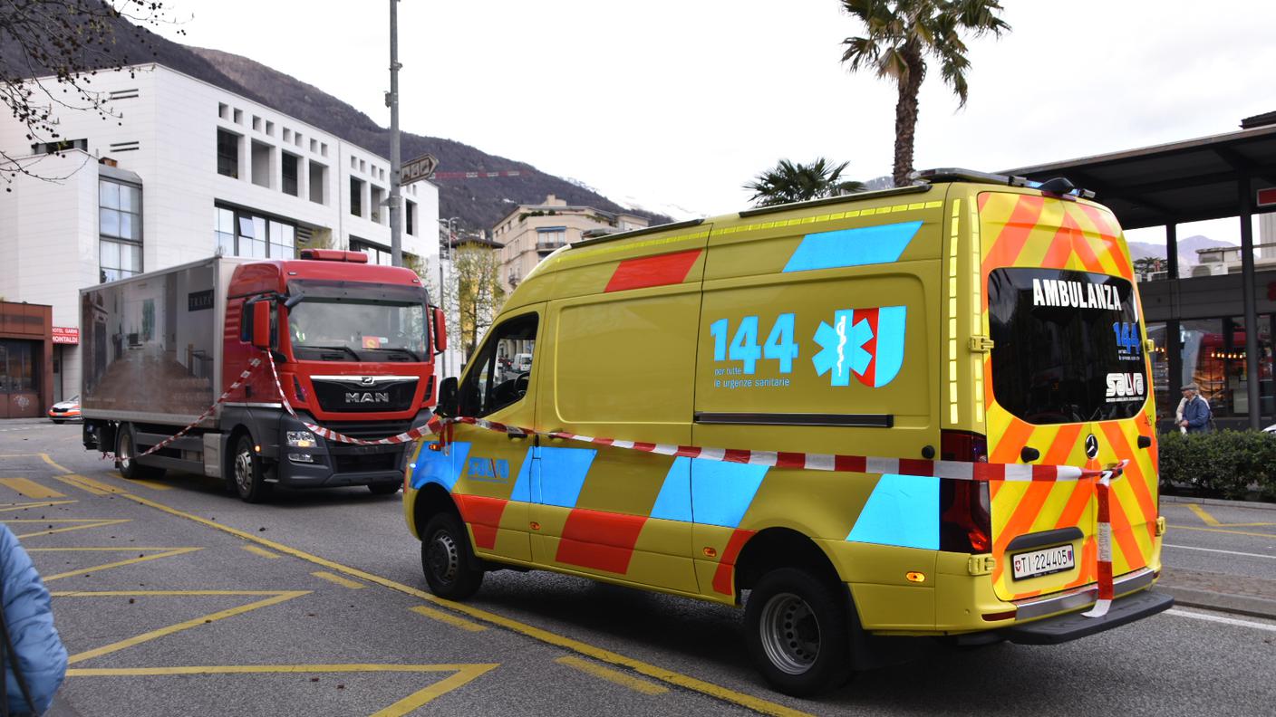 Il veicolo che ha investito l'uomo