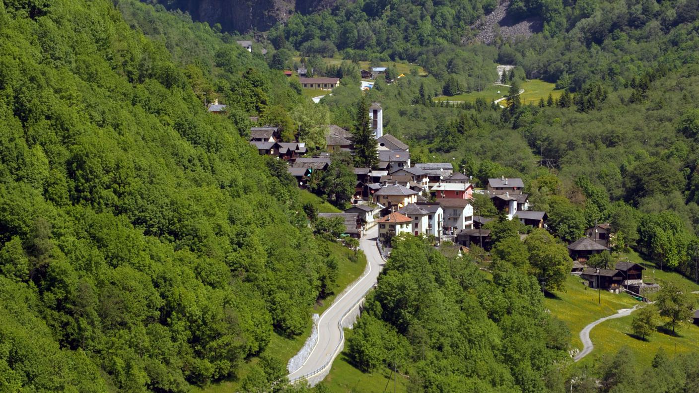 Il villaggio di Santa Domenica in Calanca