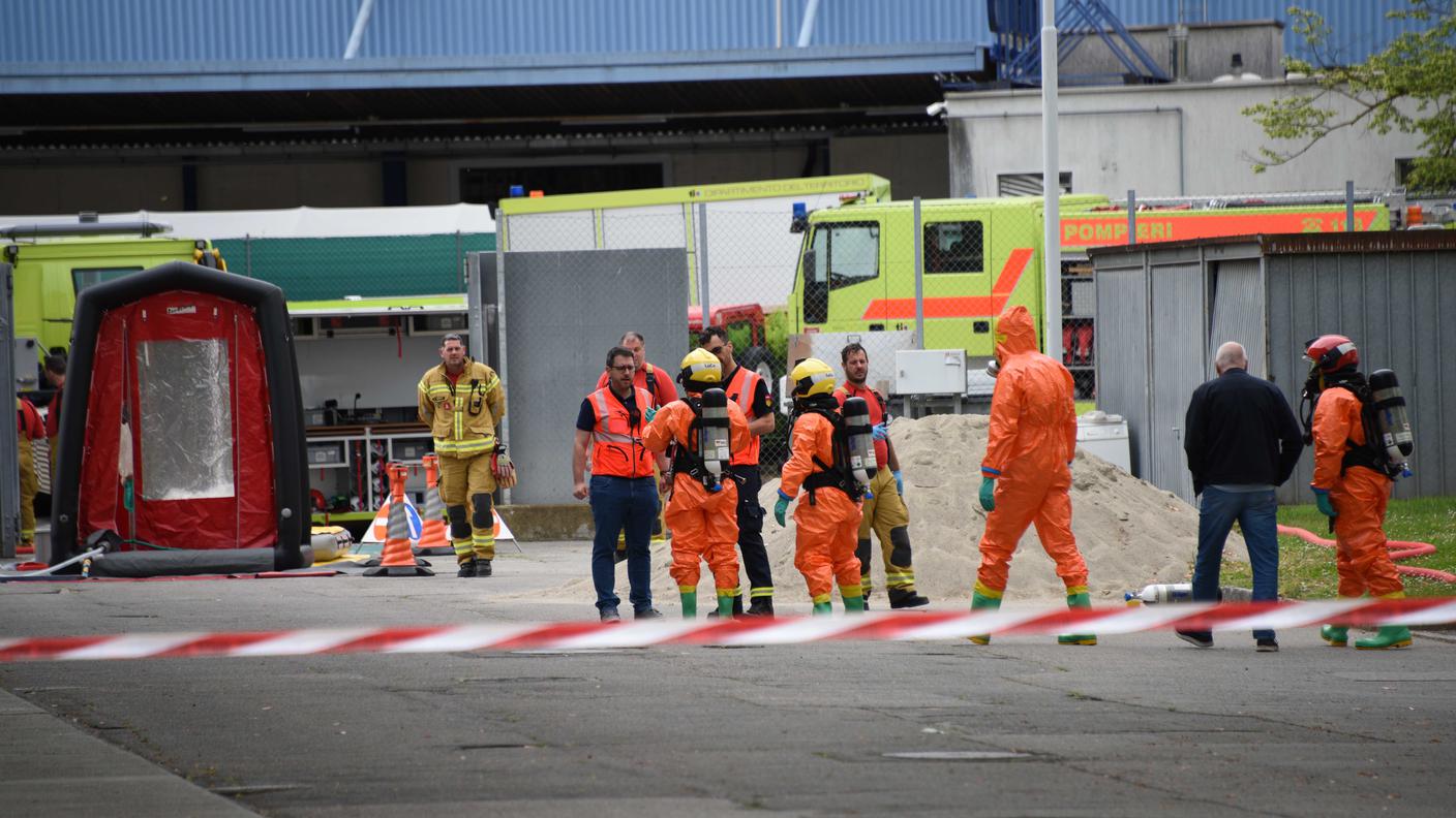 Sul posto è intervenuta l’unità speciale di difesa chimica