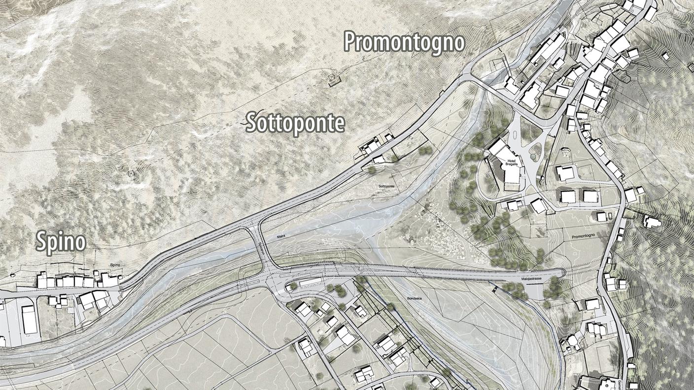 La mappa della zona degli interventi