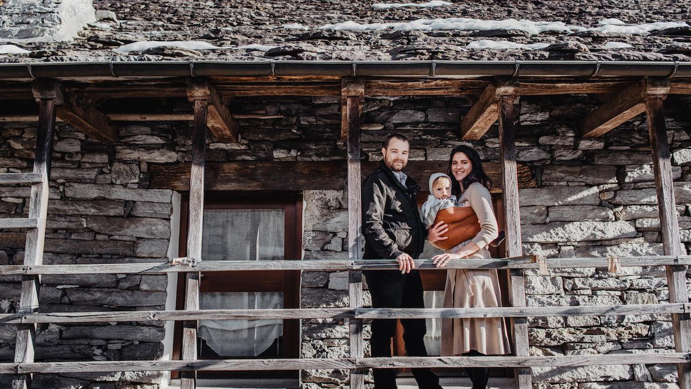 La famiglia franco-romanda pronta ad una nuova avventura in Verzasca