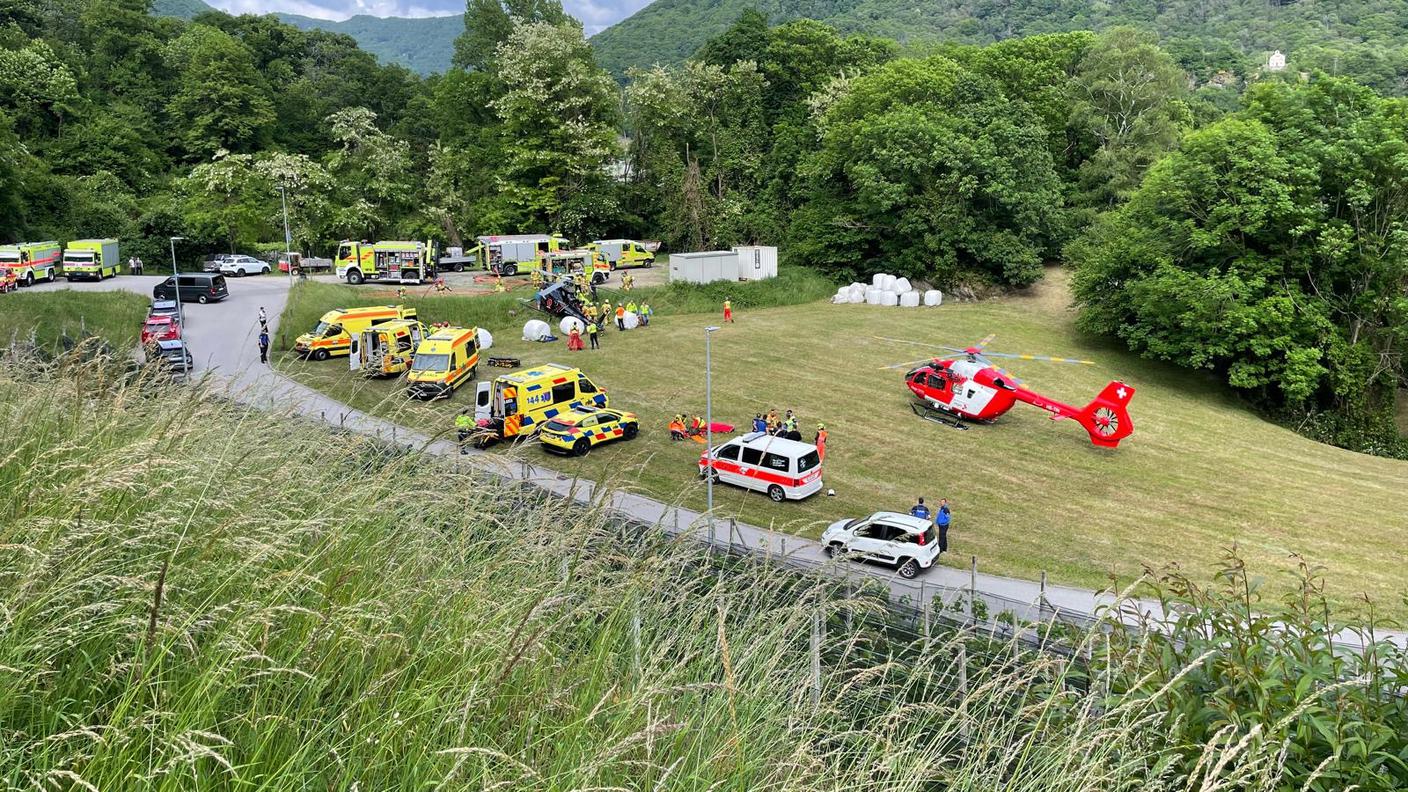 Un drone ha creato problemi durante i soccorsi